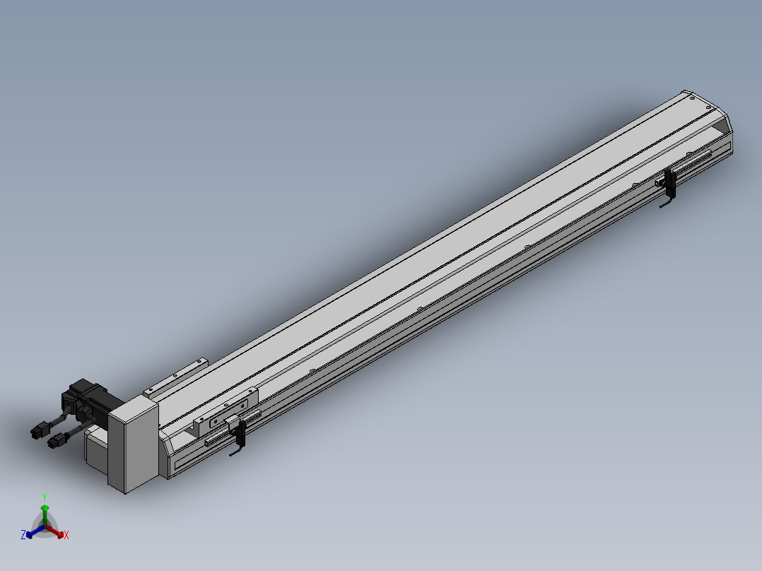 精密模组MT100-L78-800-RU-M10-C4正等轴测图