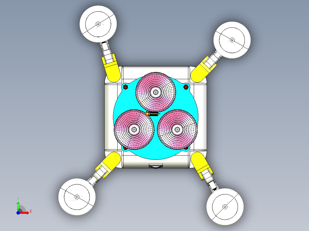 玻璃清洁机器人40前视图