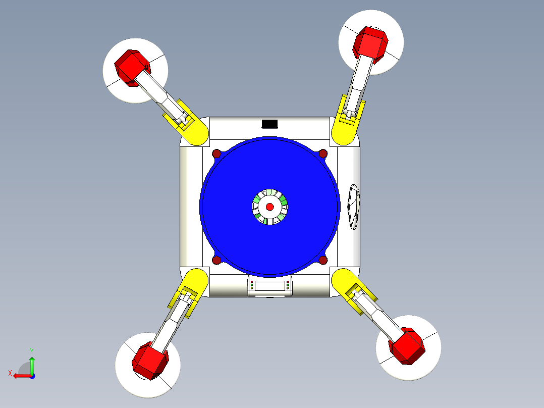 玻璃清洁机器人40后视图