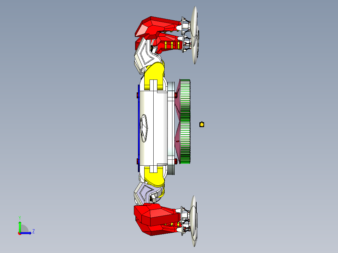 玻璃清洁机器人40左视图