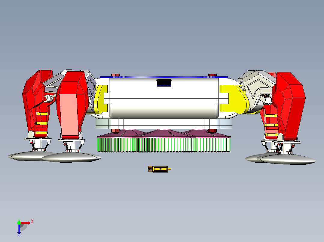 玻璃清洁机器人40俯视图
