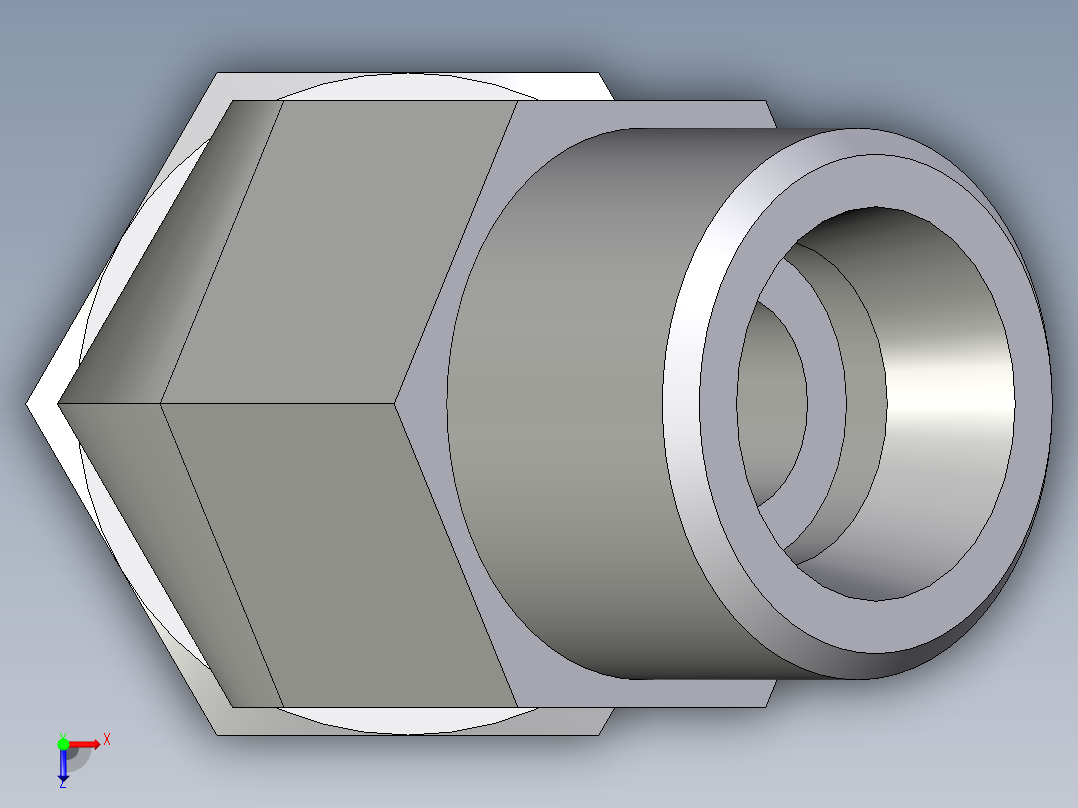 卡套式工业通用硬管接头EO_Swivel_nut_45_deg_elbow_EV12SOMDCF俯视图