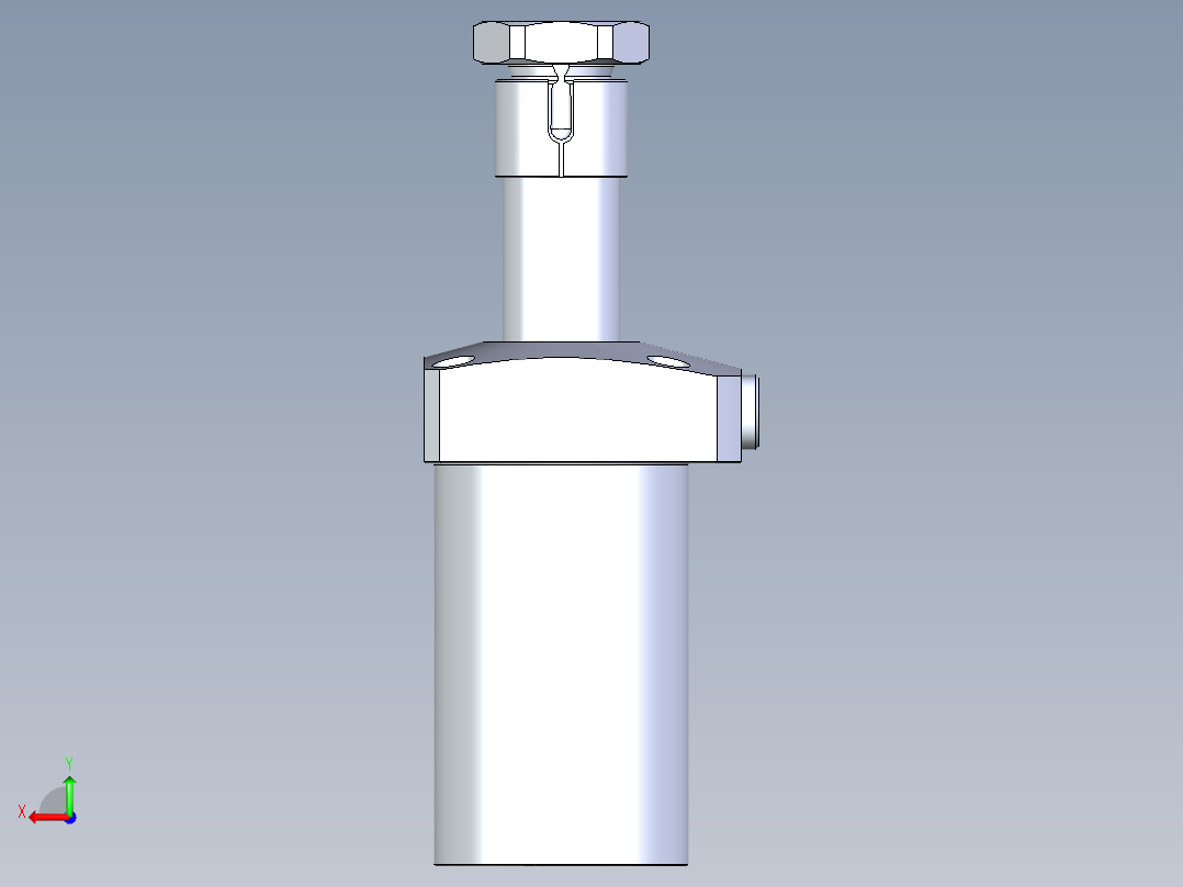 KOSMEKLHA0650-CL-Q30多系列多零件图纸模型后视图