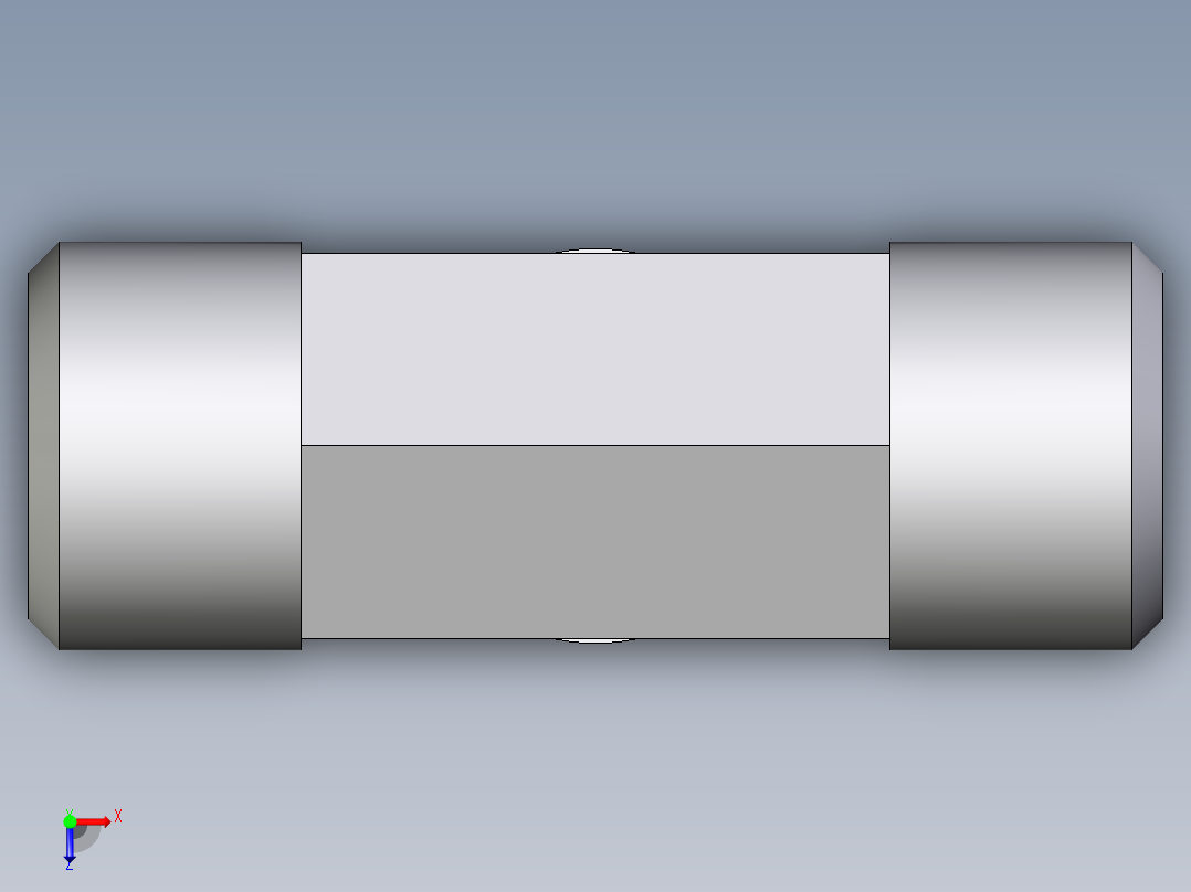 卡套式工业通用硬管接头EO_Male_stud_run_tee_TE10SR71X俯视图