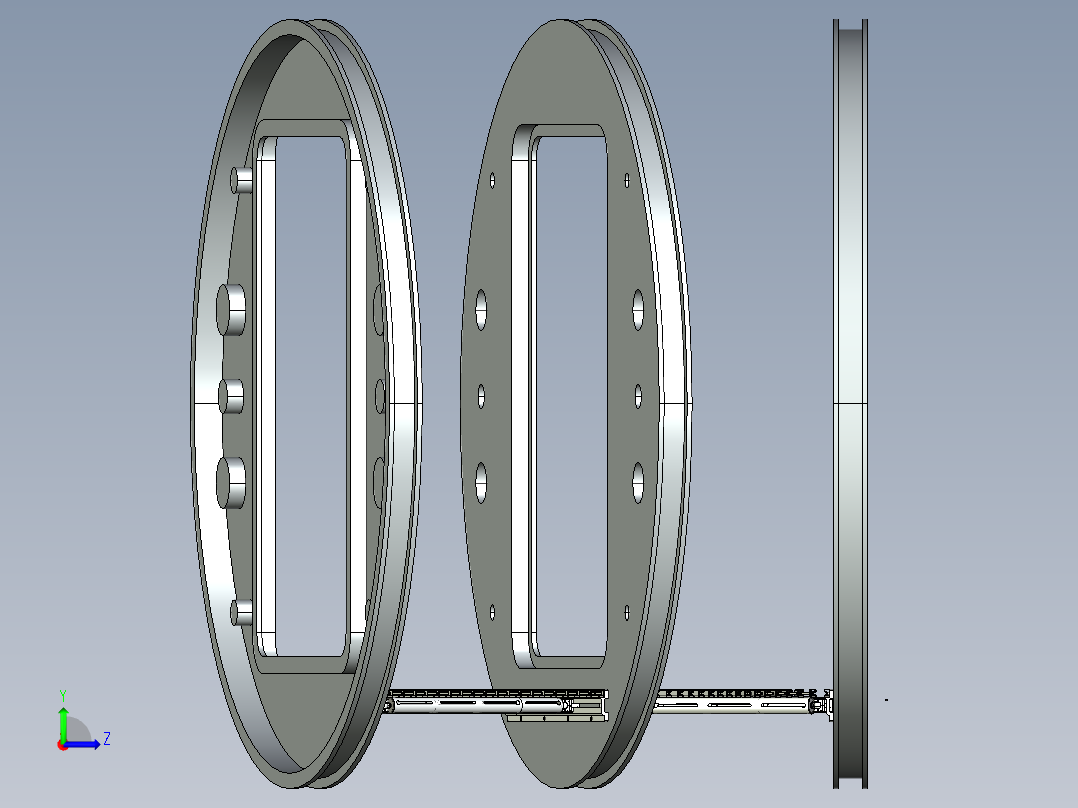 柔性承重地板的设计方案左视图