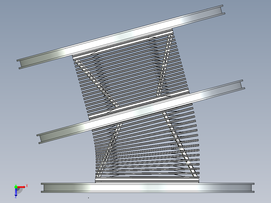 柔性承重地板的设计方案俯视图