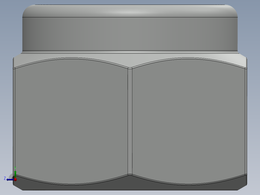 紧固件-0.5000 Lock Nut右视图