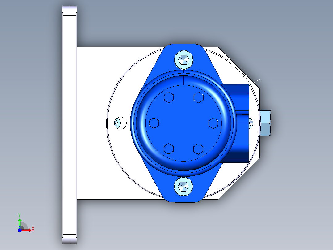 液压压缩机马达--igs stp前视图