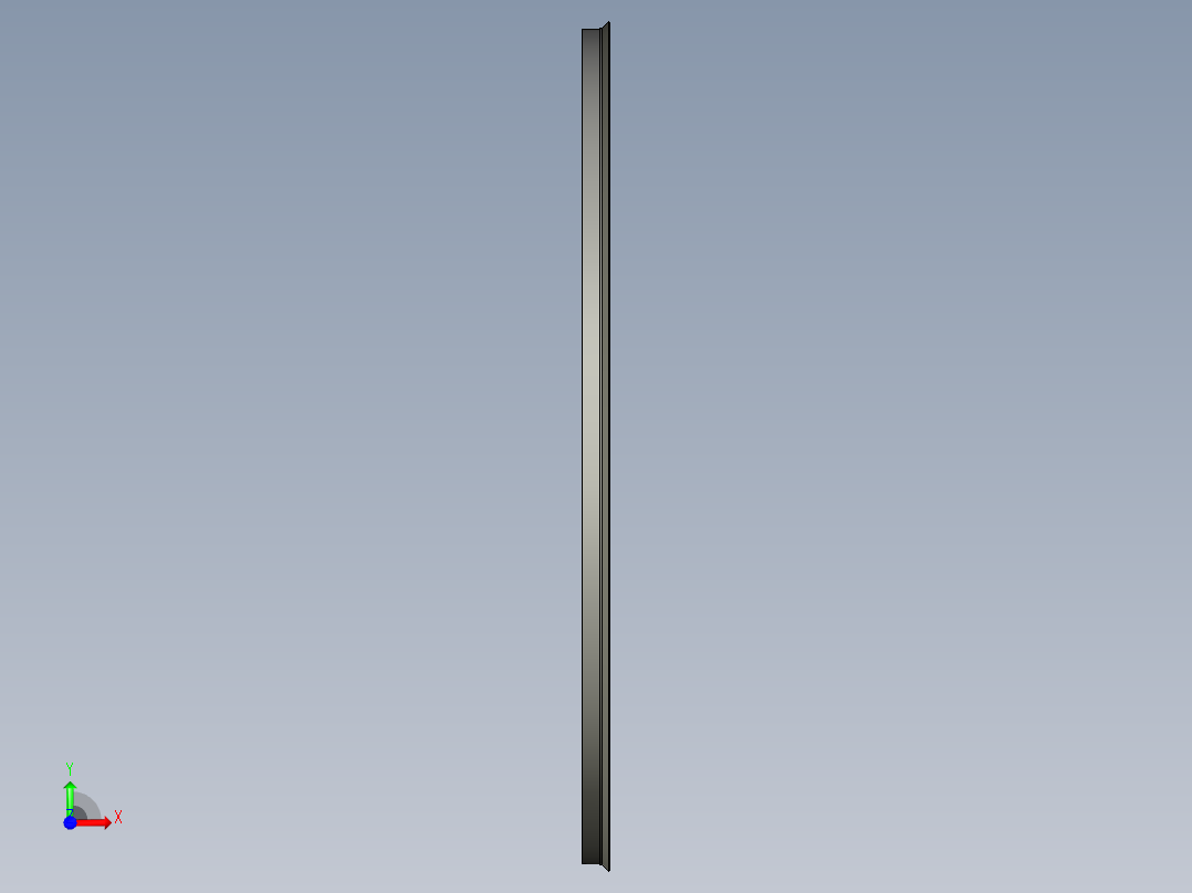 SKF轴向夹持密封CT1型3D模型IGS格式前视图