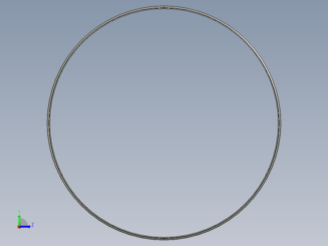 SKF轴向夹持密封CT1型3D模型IGS格式左视图