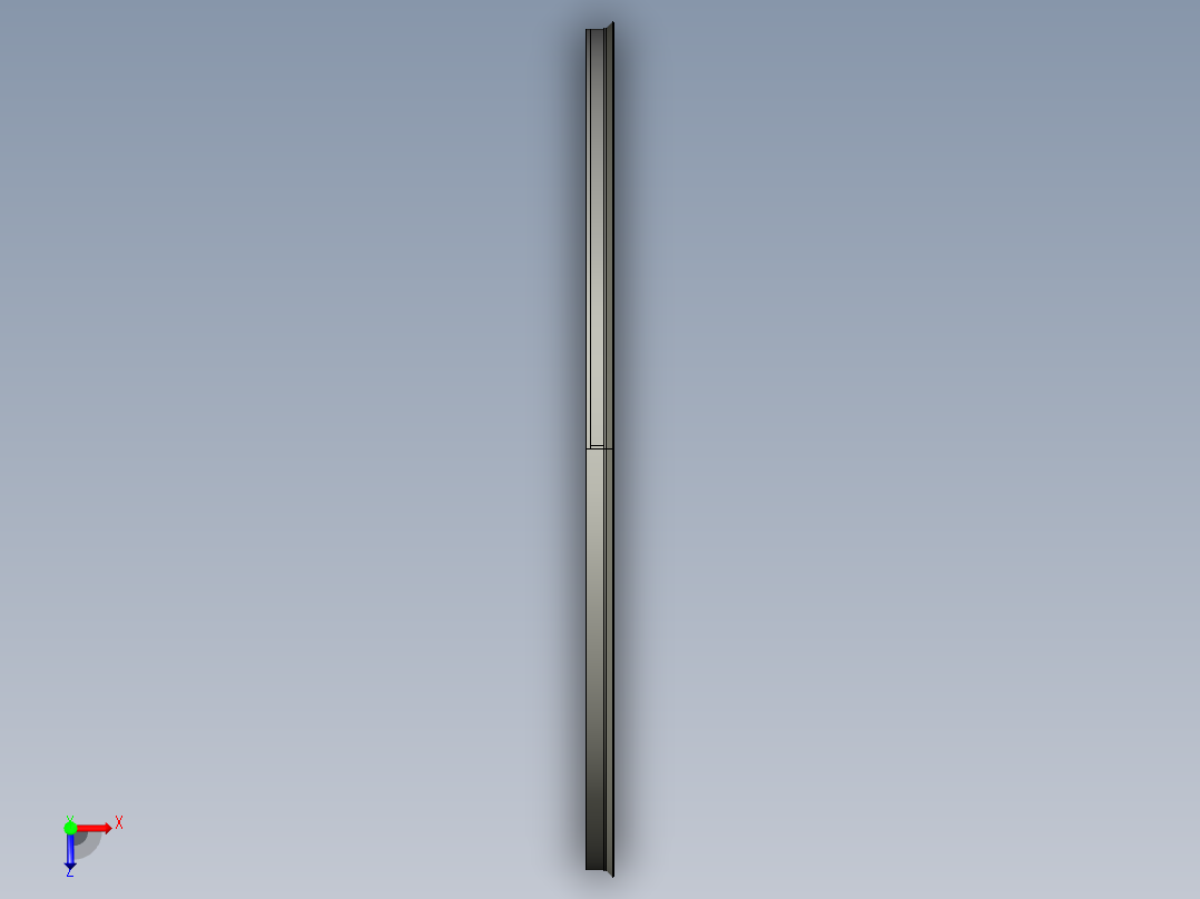 SKF轴向夹持密封CT1型3D模型IGS格式俯视图