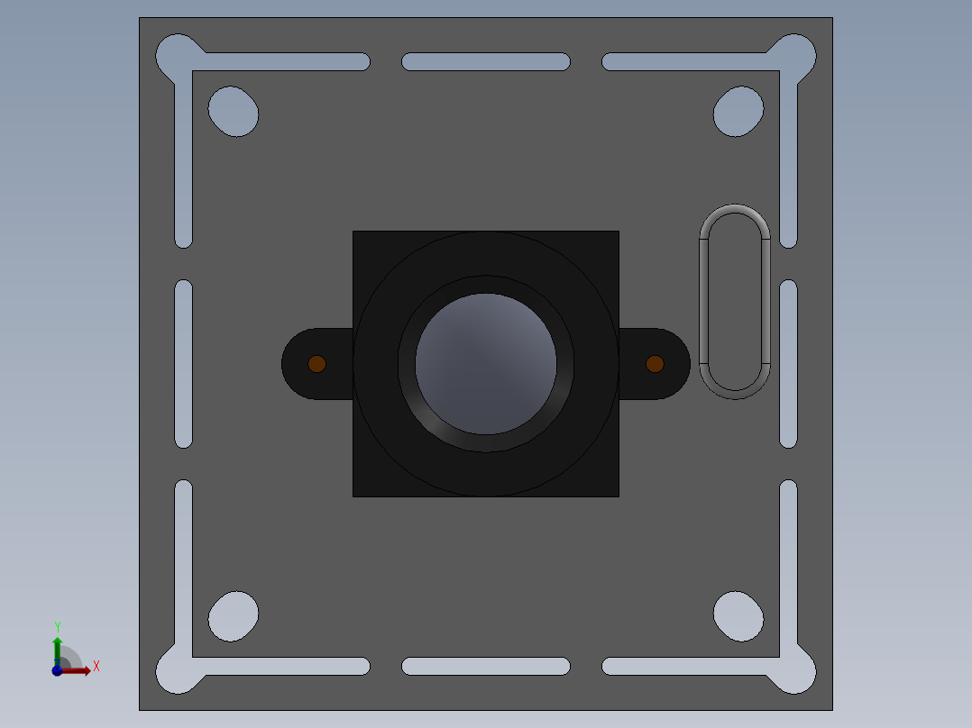 工业摄像头组件前视图