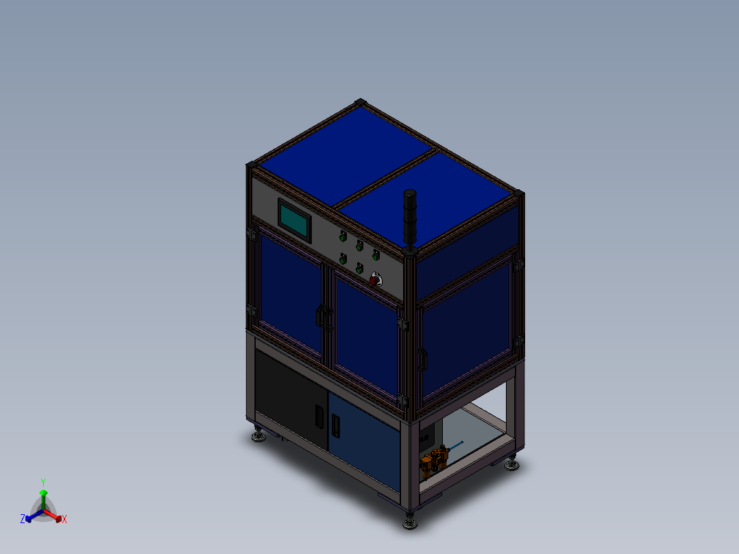 弯针包装机正等轴测图
