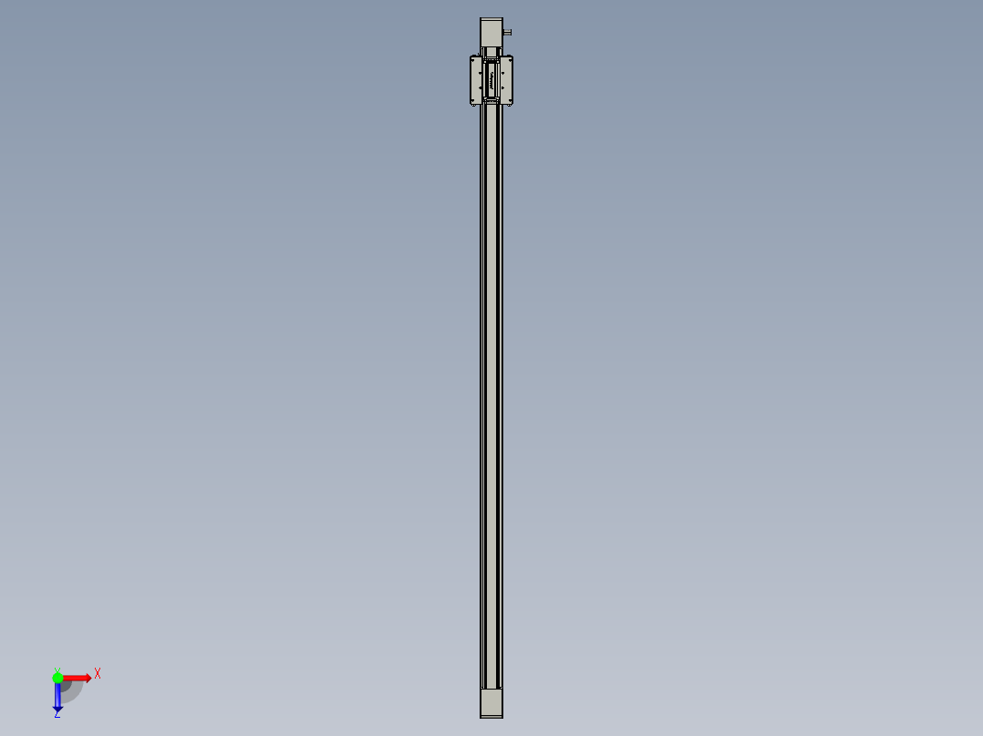 威洛博直线电机模组EB6-L140-S1550-光轴俯视图