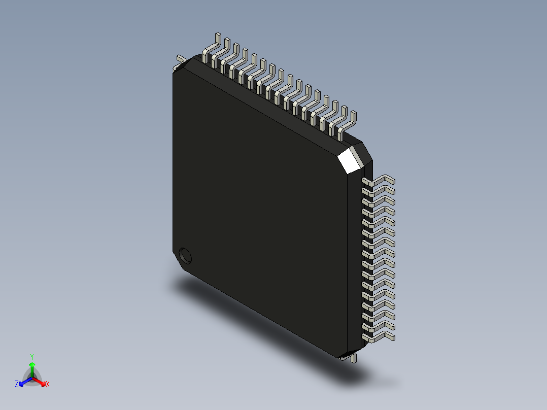 元器件<span style='color: red'>3D</span>封装LQFP64_FPT-64P-M0380