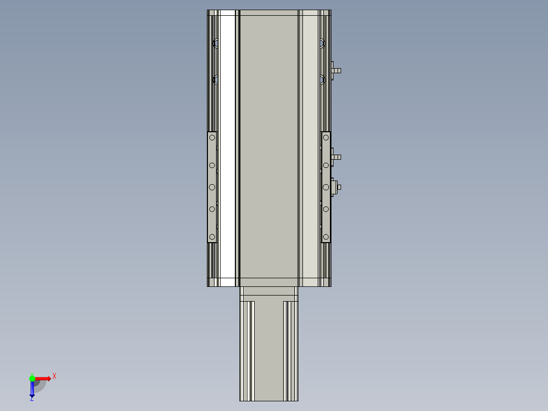 东锦丝杆传动-直线滑台模组DH170-C-L10-S100-BC-P750W-C3俯视图