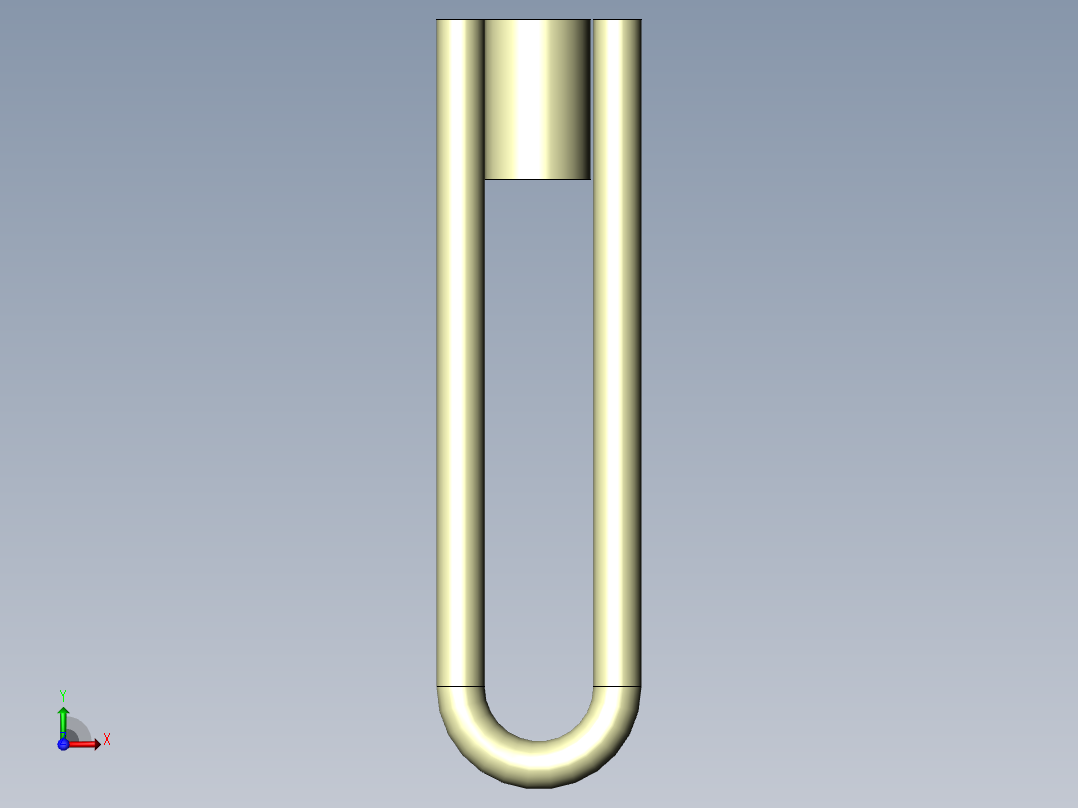 直线圈嵌件前视图