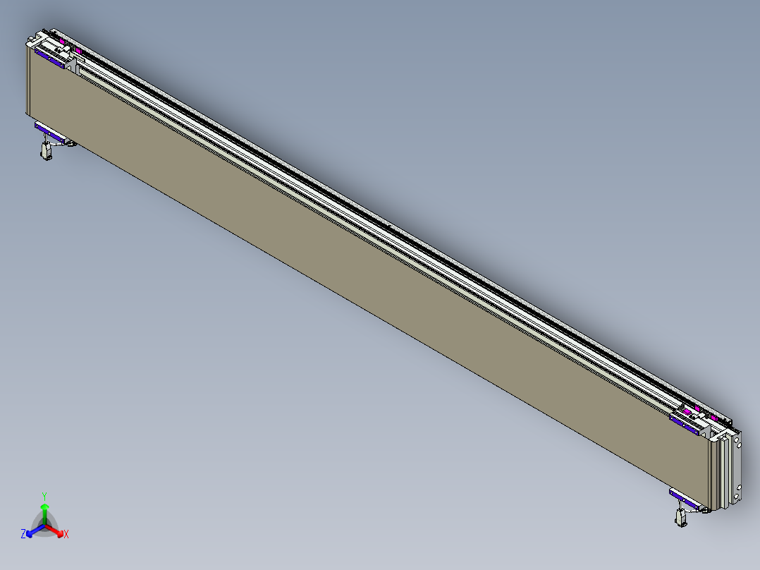 威洛博VL系列直线电机模组-2VL22H1-S2200正等轴测图