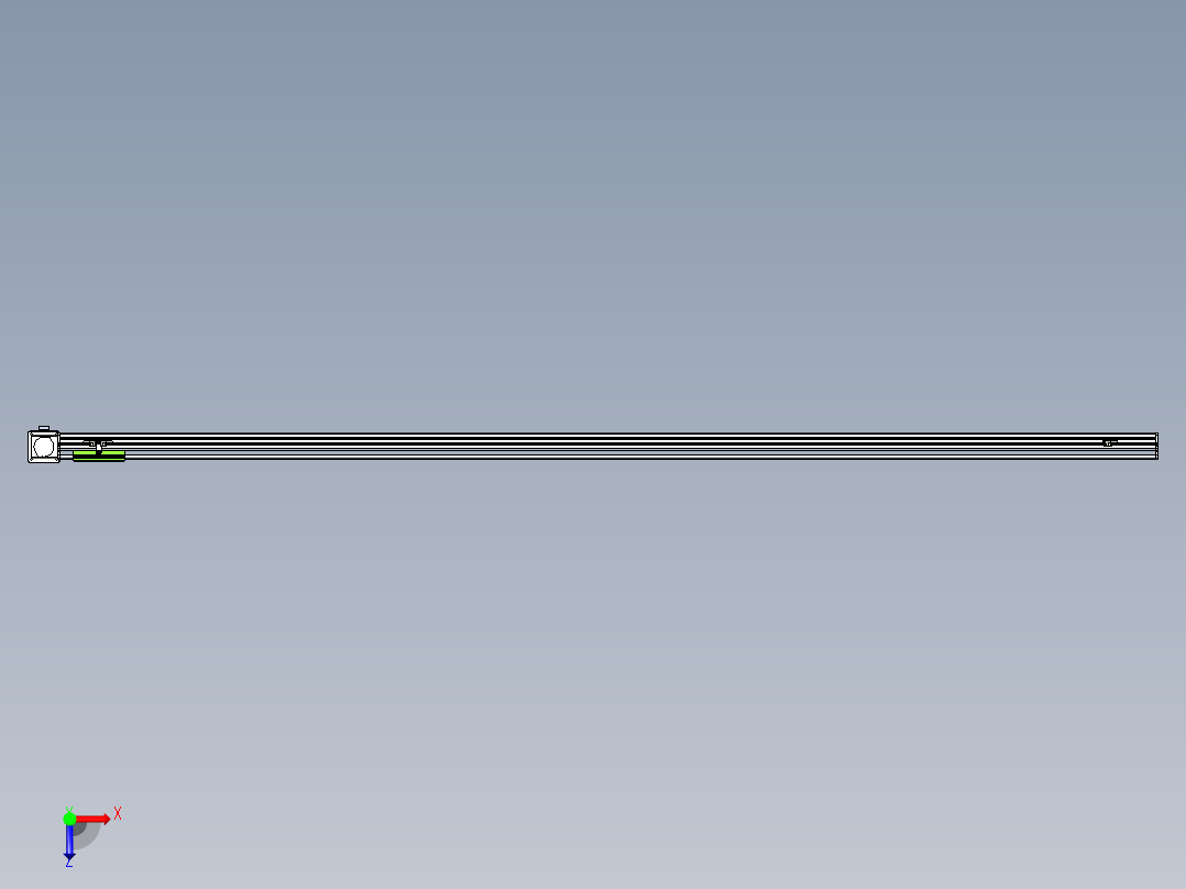 同步带滑台-半封闭B13-L90-S2750-L-Z86-D3俯视图