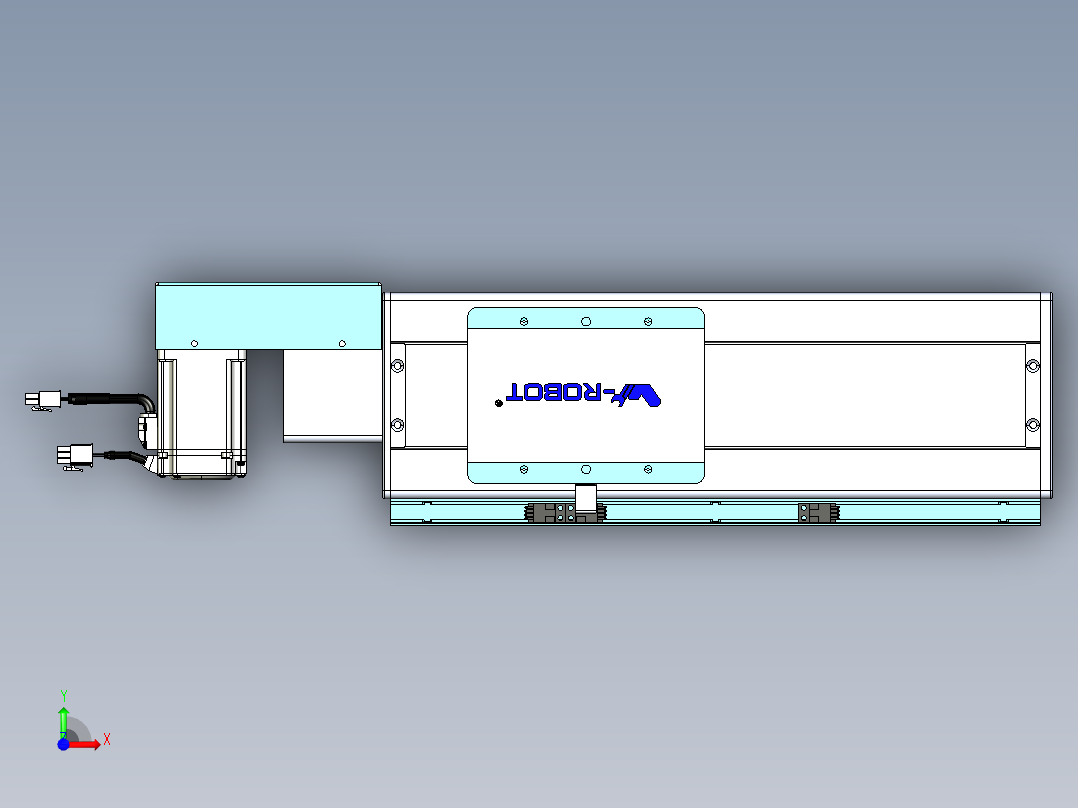 威洛博VBC同步带传动一无尘环境VBC14-L45-S150-BR-ZP40-C3前视图