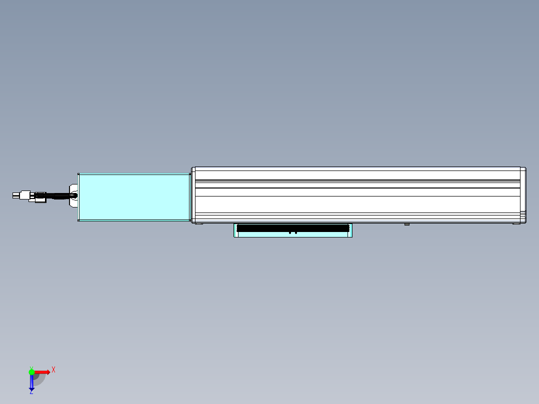 威洛博VBC同步带传动一无尘环境VBC14-L45-S150-BR-ZP40-C3俯视图