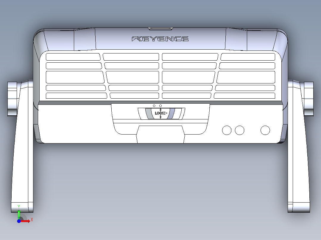 基恩士SJ-F2010_kc图纸模型前视图