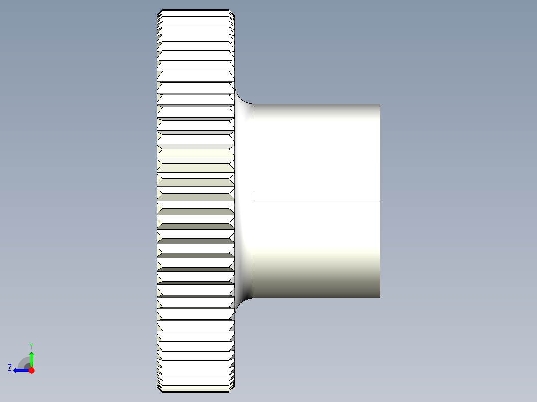 把手2478-3D多系列多零件图纸模型右视图