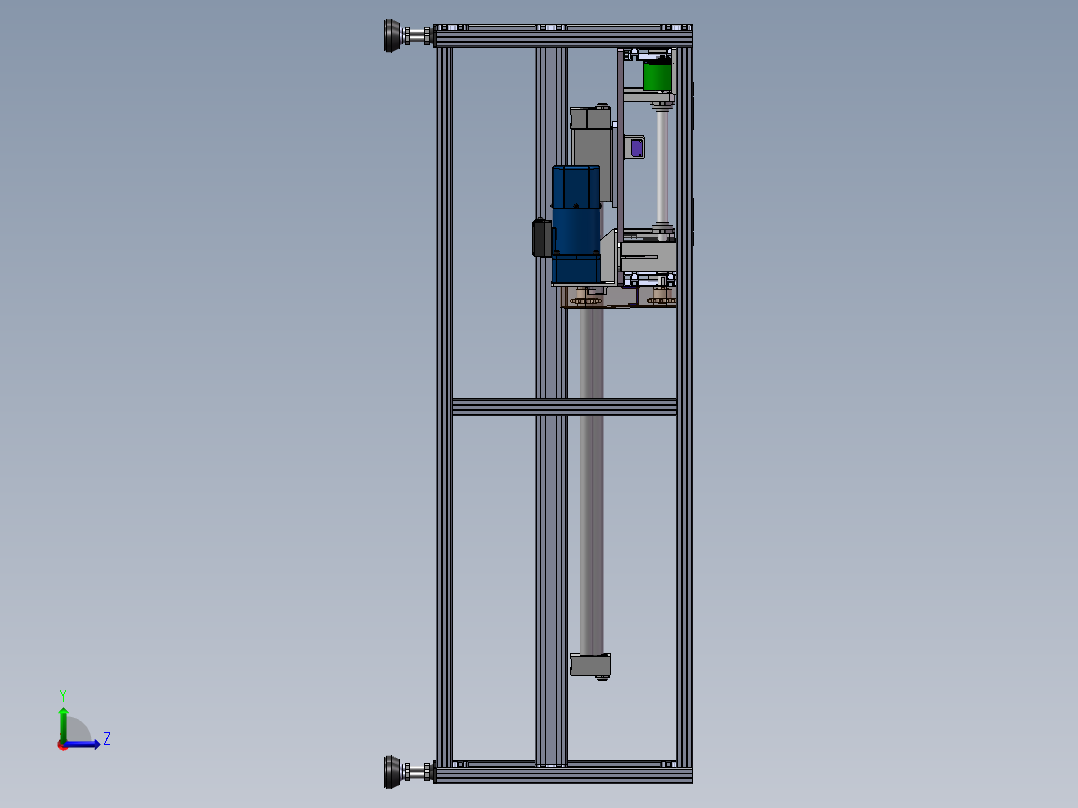 移载传送机sw18可编辑左视图
