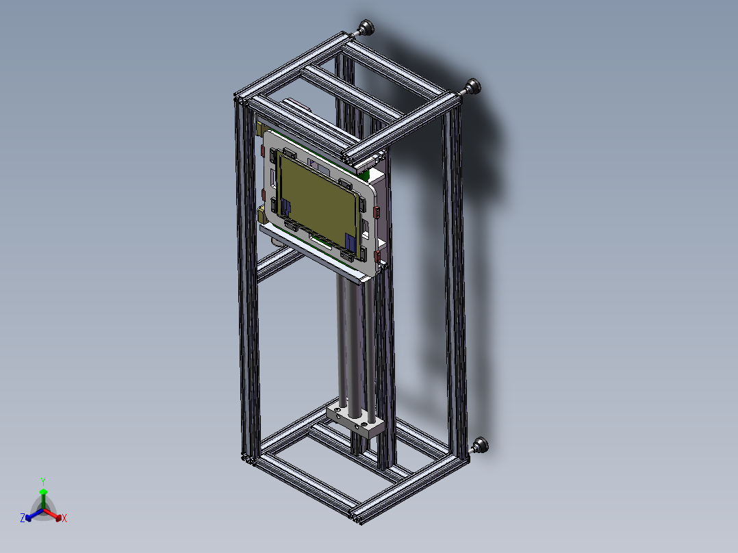 移载传送机sw18可编辑正等轴测图