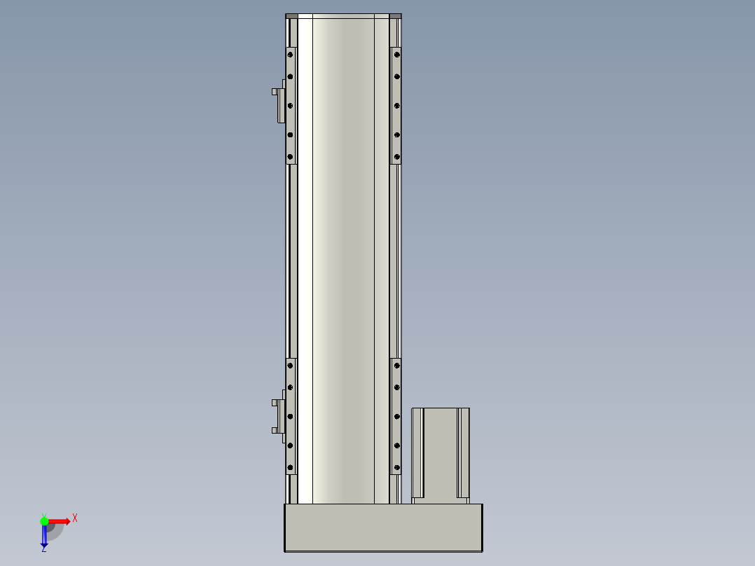 直线模组WG-LHA12-S300-L设计图纸俯视图