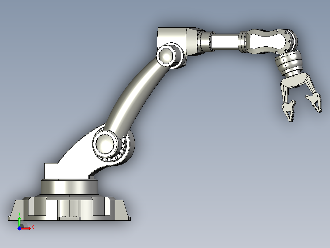 机械手机械臂机器人前视图