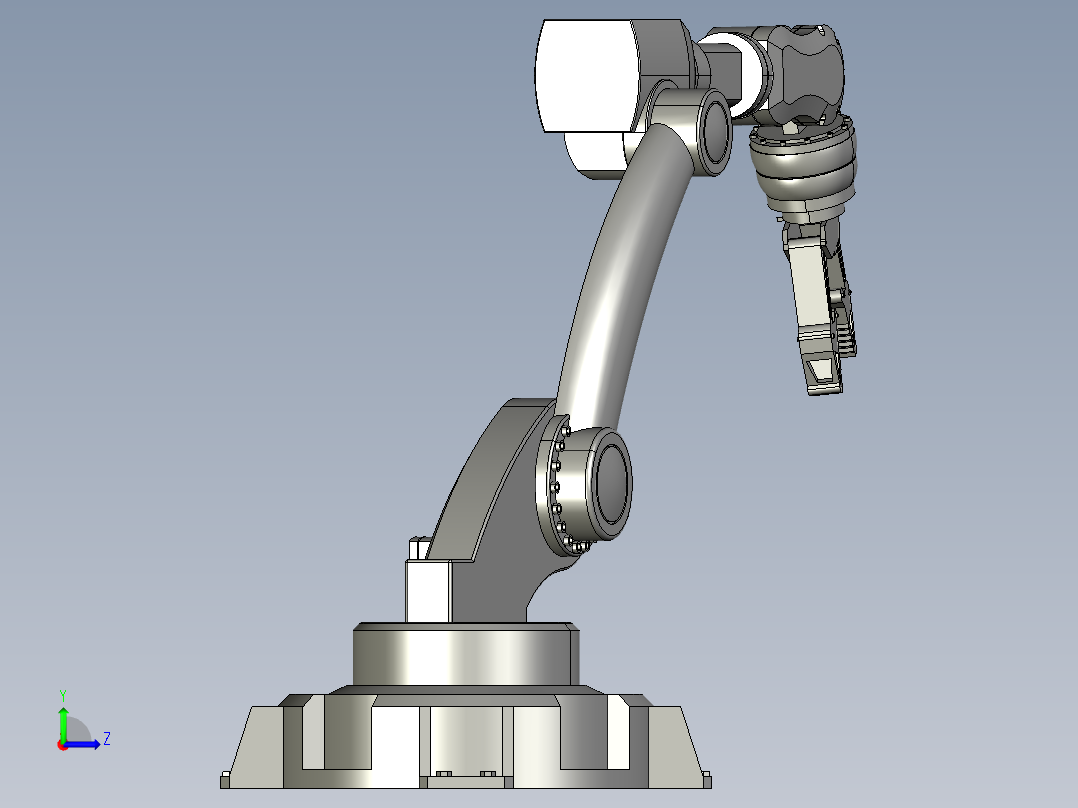 机械手机械臂机器人左视图