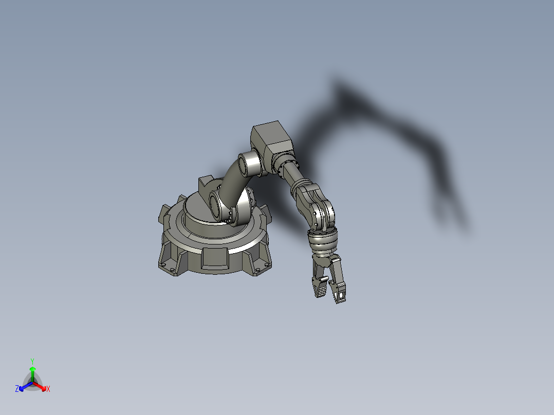 机械手机械臂机器人正等轴测图