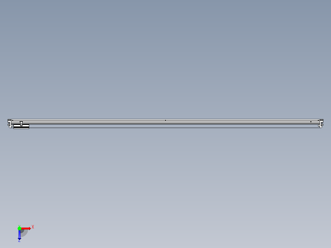 威洛博VL系列直线电机模组-VL22H2-S3000俯视图