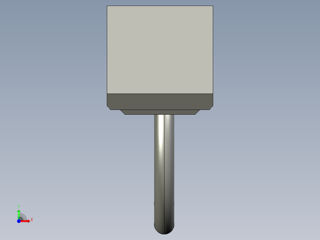 基恩士GT-71(P)_connector_kc图纸模型前视图