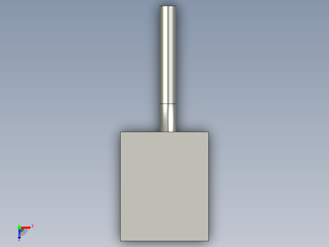 基恩士GT-71(P)_connector_kc图纸模型俯视图