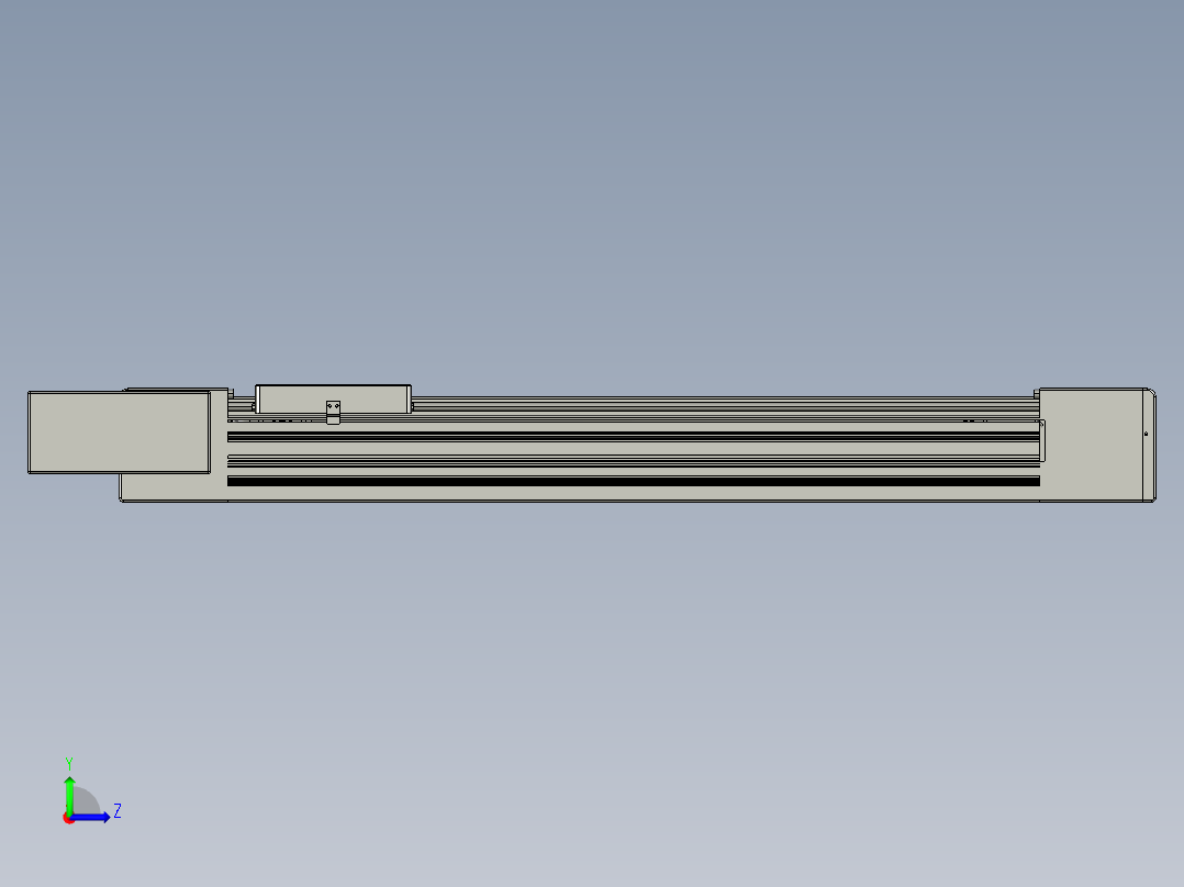 威洛博直线电机模组EB10-L224-S700-BL-ZP75-MS3-5K左视图