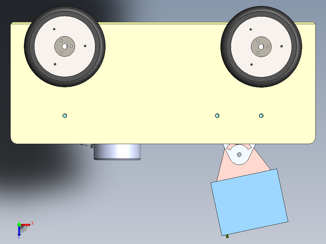 喷雾机器人俯视图