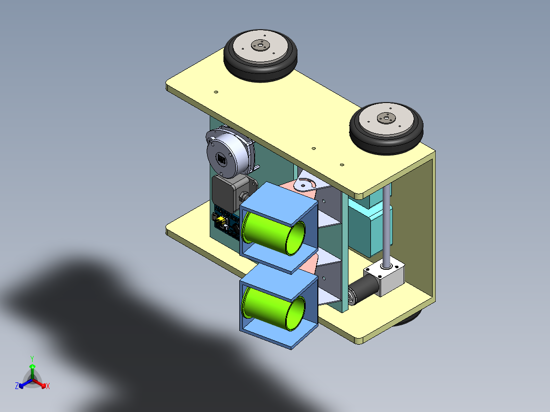 喷雾机器人正等轴测图