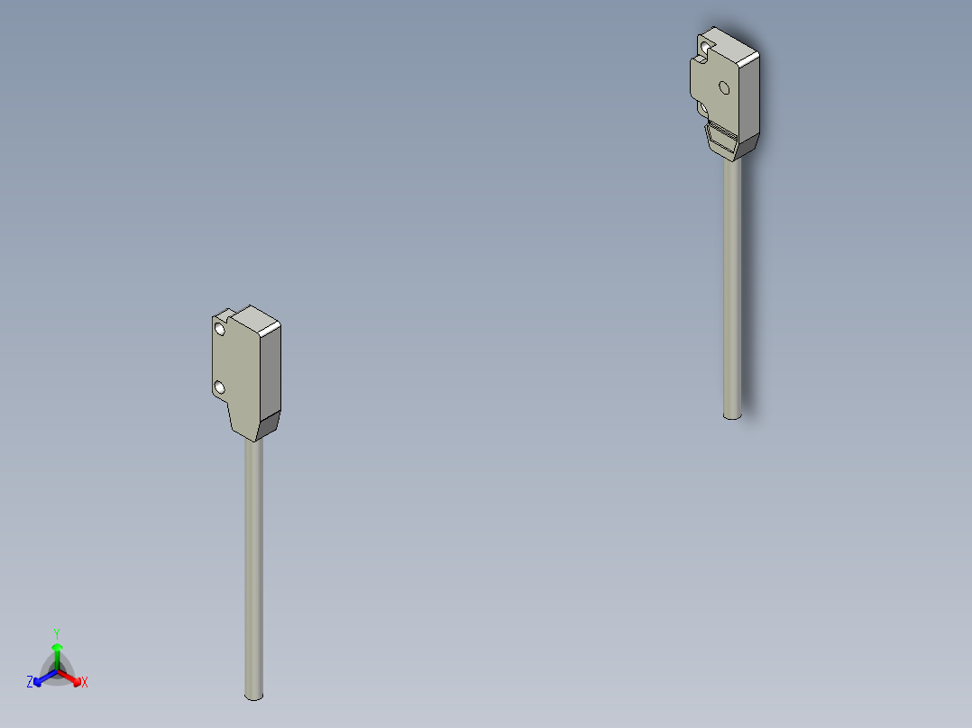 光电_激光传感器LM13-T正等轴测图
