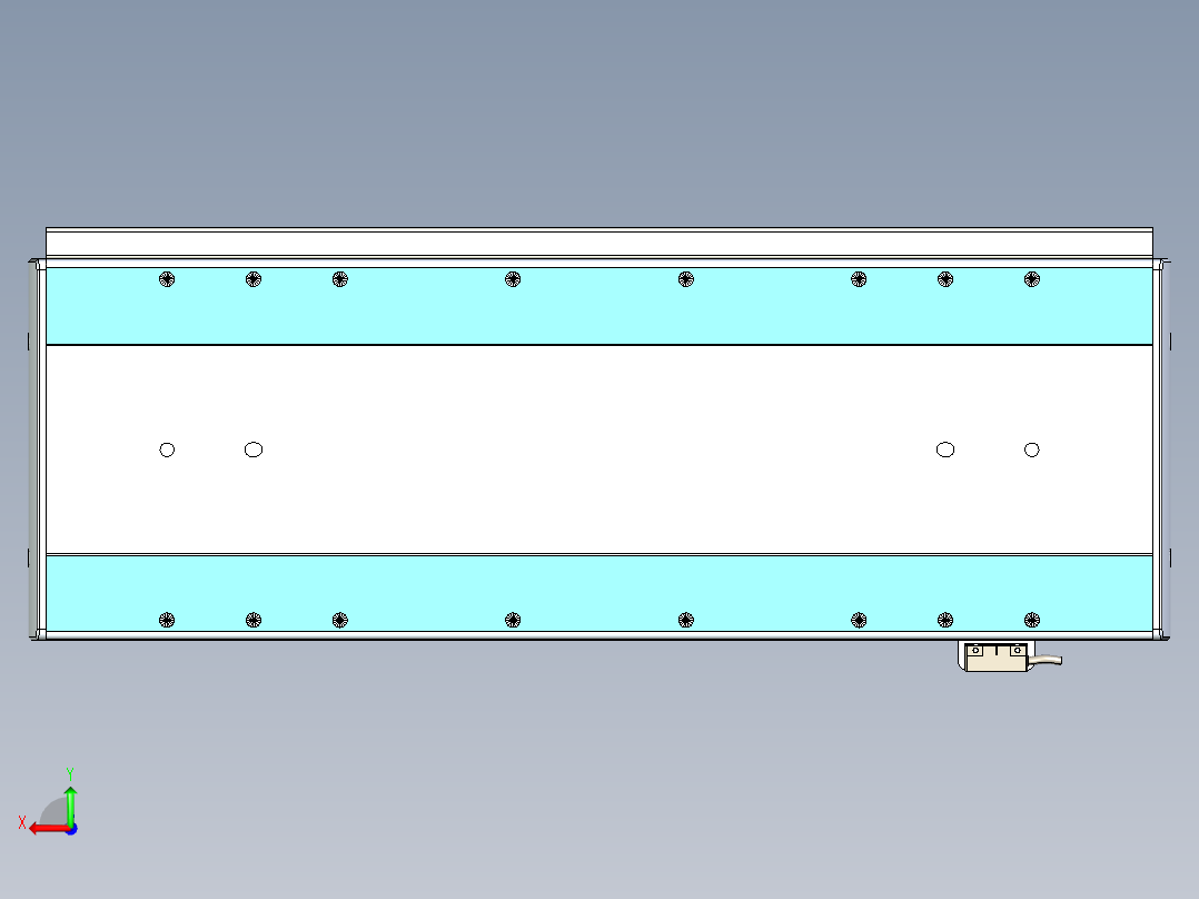 威洛博LC系列3d模型模组LC22H2Y-S400后视图