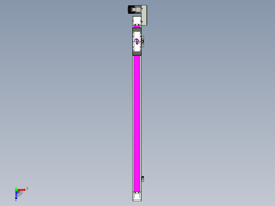 同步带滑台-欧规BC6H-L60-S1000-R-ZP40-D3俯视图