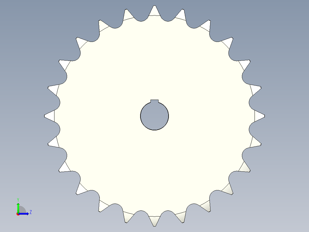 链轮-Sprocket_24-42-10-Y-__3_.stp左视图