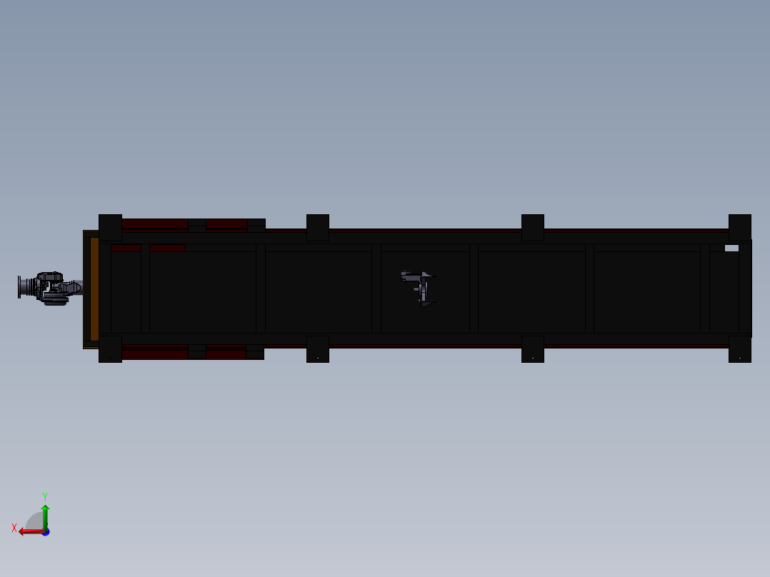 机器人行走轴和安川MH50机器人后视图