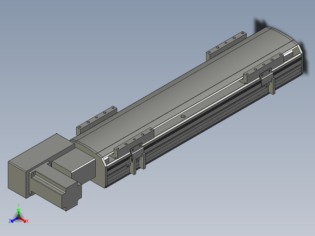 直线模组WG-LHB12-S350-BL设计图纸