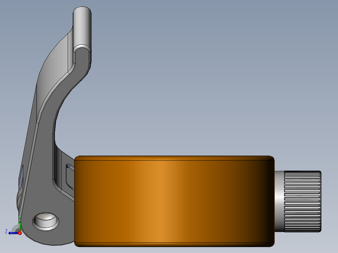 自行车-座椅后夹+318+X+20mm右视图