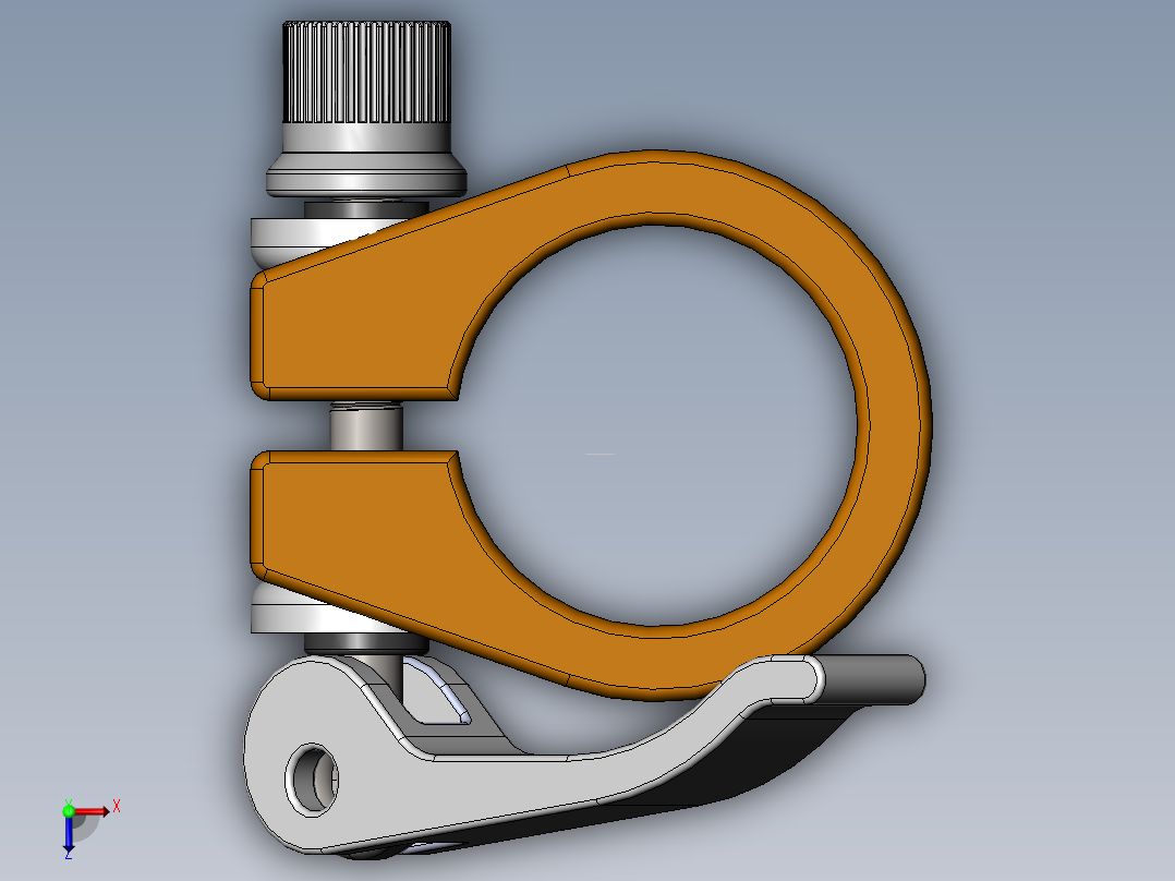 自行车-座椅后夹+318+X+20mm俯视图