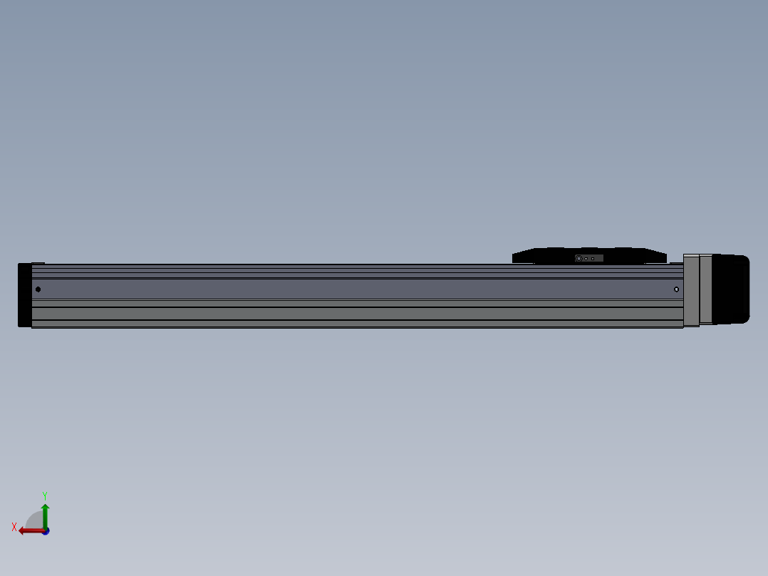 电动滑台模组SDH50右连模组（配台达电机） 后视图