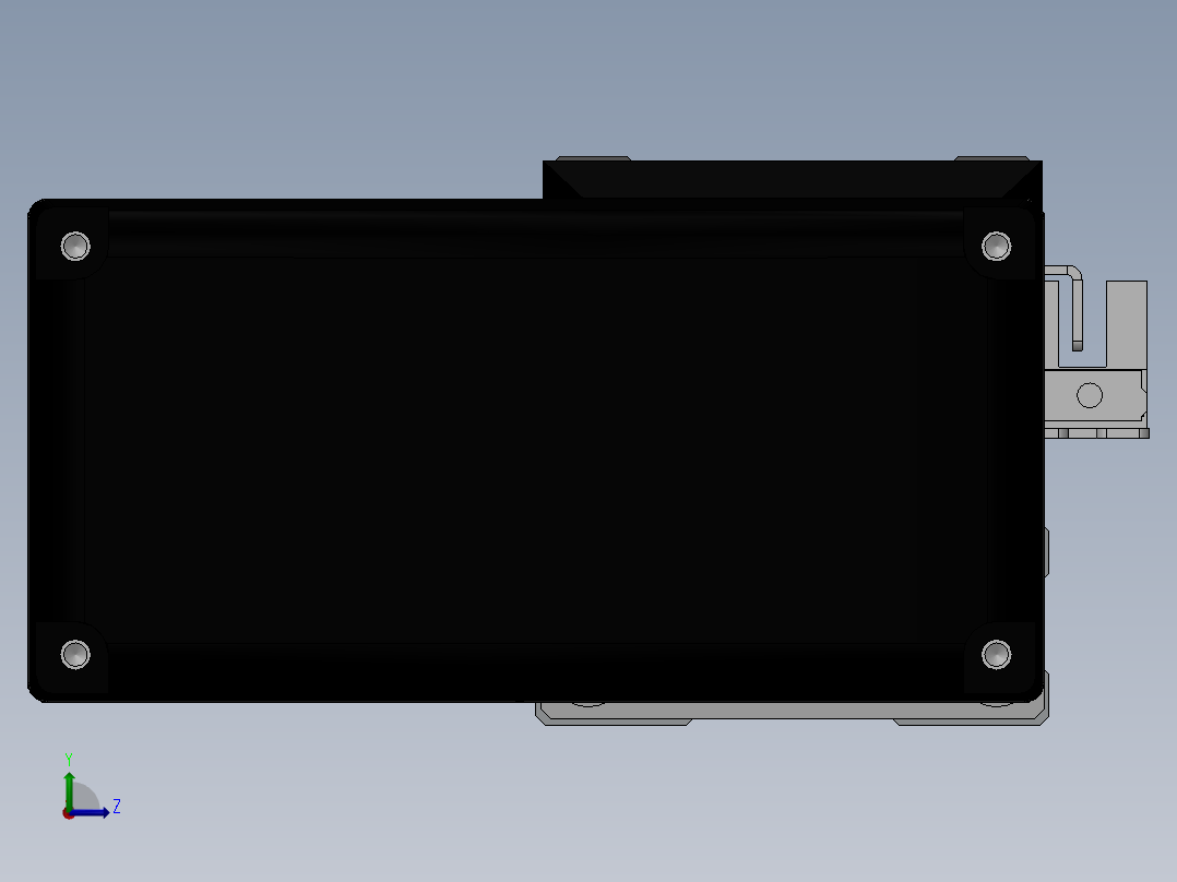 电动滑台模组SDH50右连模组（配台达电机） 左视图