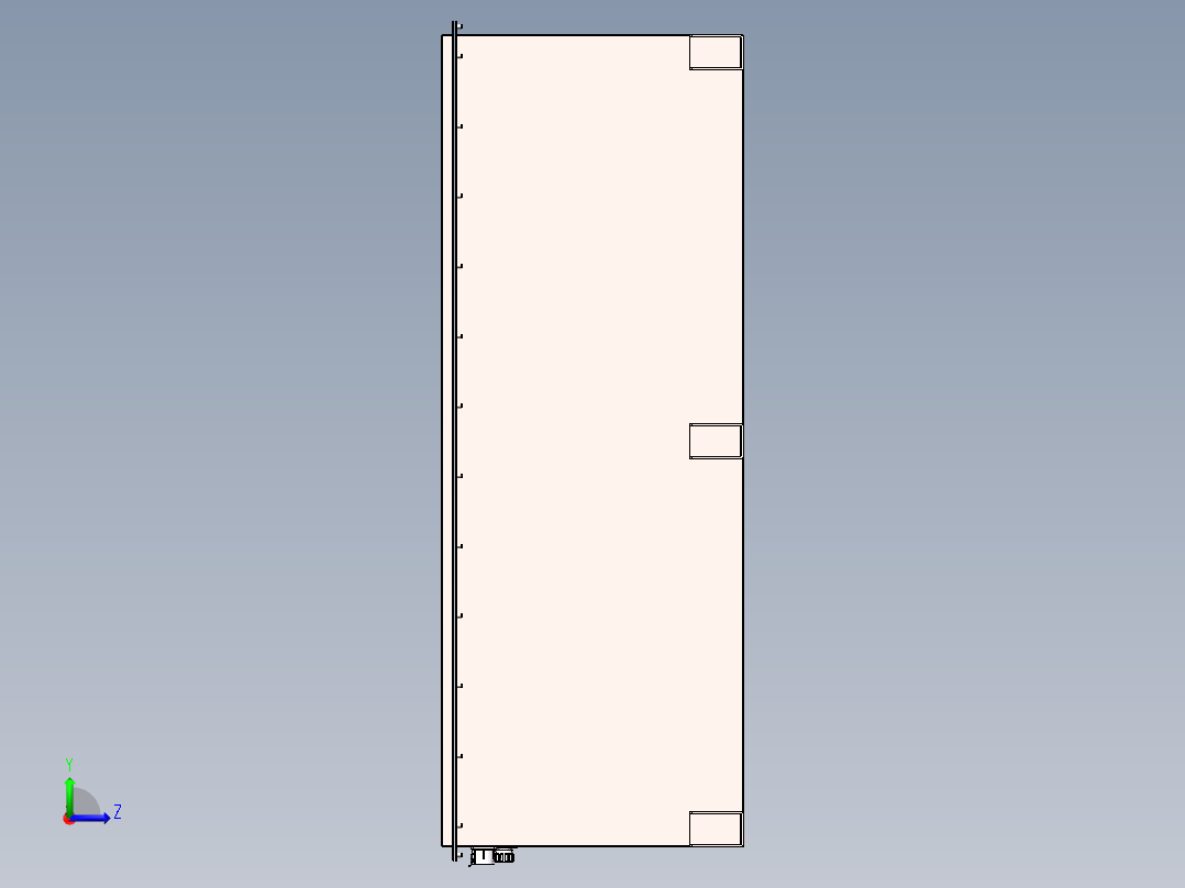车载式移动电源左视图